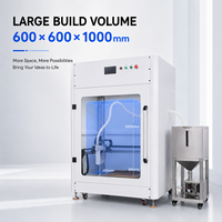 Imprimante 3D industrielle automatique à haute vitesse pour PLA/TPU/Flex avec une vitesse d'impression jusqu'à 350 mm/s, système d'alimentation indépendant par trémie