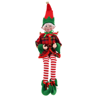 Poupée Elfe Haut de Gamme en Tartan Faite à la Main, Petits Jouets de Vitrine, Tendance Noël 2026, Décoration de Noël Extérieure