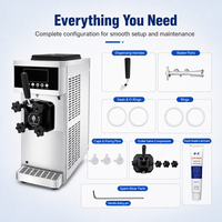 Nouvelle machine à crème glacée molle professionnelle à saveur unique 12-16L/H, mini machine à glace molle en acier inoxydable haute productivité XY-MT960