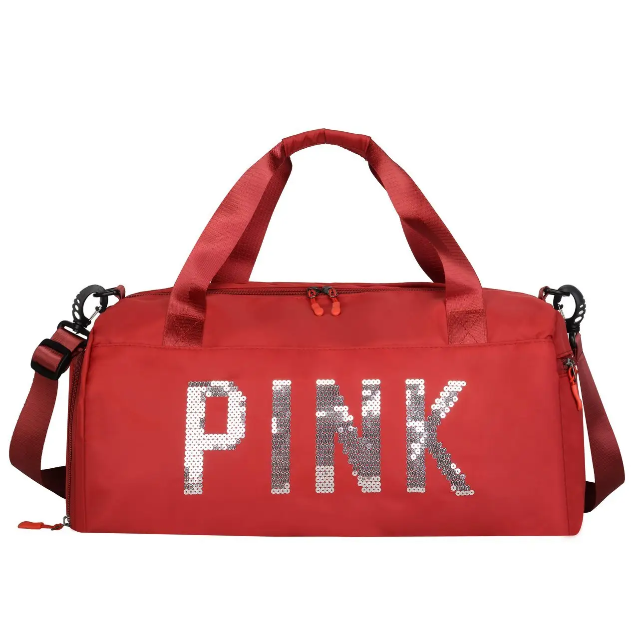Benutzer definiertes Logo Reise accessoires Unisex Multifunktions-wasserfeste OEM-Sporttasche Reisetasche Sport Pink Overnight Bag