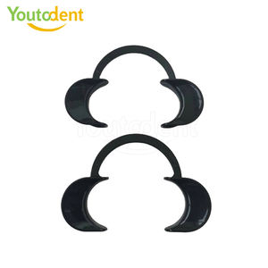 Ouvreur de bouche de blanchiment des dents en forme de C noir orthodontique écarteur de joue fabriqué à partir de plastique - Product Image 3