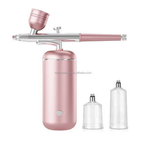 Machine à airbrush portable pour la beauté, kit de pistolet à airbrush sans fil avec compresseur d'air, airbrush rechargeable à main pour le <span class=keywords><strong>maquillage</strong></span> - Product Image 1