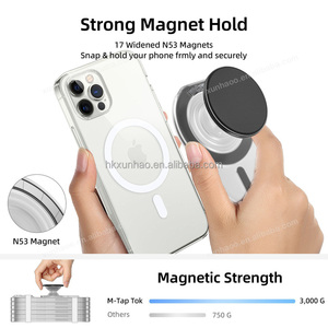 Support magnétique pour téléphone Poignée de doigt Réglable 360 N52 Aimants Étanche Mains Libres Béquille Flexible Universel pour pour - Product Image 6