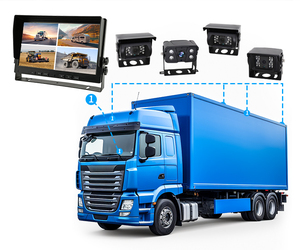 10,1 дюймов Автомобильный ЖК-экран комплект 1080P <span class=keywords><strong>DVR</strong></span> 4CH Сплит IP69 система обнаружения слепых зон камера для прицепа грузовик - Product Image 2