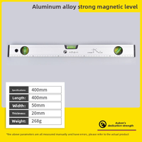 Niveau magnétique puissant en alliage d'aluminium pour outils de quincaillerie, décoration de bâtiment, niveau magnétique de précision en alliage d'aluminium