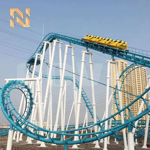 Montañ<span class=keywords><strong>a</strong></span> Rusa Gigante de 16 Asientos, 90kw, Pista de 500m, Velocidad Máxima de 70km/h, Acero FRP, Color Personalizado, Atracción de Parque de Diversiones, 120s de Funcionamiento Continuo - Product Image 2
