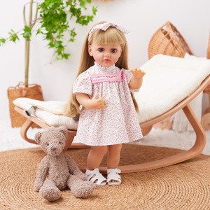 Poupées bébé reborn de haute qualité 55 cm, en silicone réaliste, belles poupées filles, poupées bébé reborn, jouets pour filles - Product Image 2