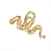 Pince à cheveux gothique en métal pour femme, motif serpent et griffe de requin, style sombre vintage, grande pince pour queue de cheval, vente en gros