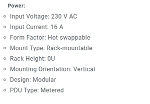 PDU EFLXN05 FLEXPDU Basic Network Meter 0U (309 32A 1P)-สีดำ 32 PDU 10 พอร์ต PDU 309 32A 1P PDU แบบติดตั้งบนแร็ค - Product Image 3