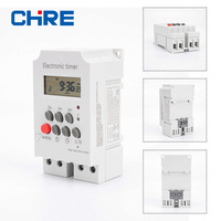 Interruptor Temporizador Digital Programable CHRE AC220V 30A KG316T-II, Alimentado por Enchufe, Material ABS