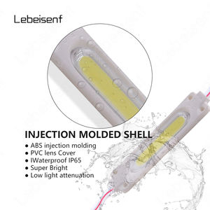 Module LED <span class=keywords><strong>76</strong></span>*20mm Lumière Monochrome Lampe ABS Moulé par Injection avec Couvercle Transparent en PC Basse Tension CC 12V 2W Puce COB - Product Image 5