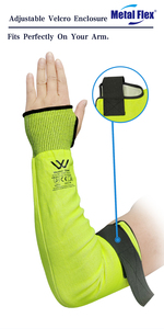 Alta qualità 45cm ANSI A4 Anti-taglio maniche lunghe HPPE guanti protettivi resistenti al taglio per la sicurezza delle braccia sul lavoro - Product Image 4
