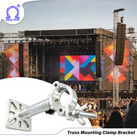 Soporte de Montaje para Truss con Abrazadera Ajustable de Media Unión y Base Multiorificio para Montaje en Techo y Pared para Empresas de Alquiler de Equipos AV