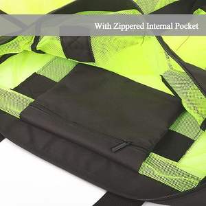 Sacs de plage portables en maille colorée compartiment sans sable grande capacité sac fourre-tout de plage multifonctionnel avec logo personnalisé - Product Image 4