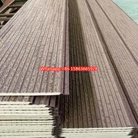 Panneau intégré d'isolation thermique et de décoration imperméable Panneaux sandwich en polyuréthane Panneau mural externe sculpté en métal