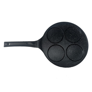 Productos DE <span class=keywords><strong>SALUD</strong></span> Sartén grande y segura para huevos de <span class=keywords><strong>aluminio</strong></span>, sartén antiadherente con 4 tazas de revestimiento de granito para el desayuno de la cocina del hogar - Product Image 2