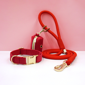 Vendita calda AMZ corda guinzaglio cane collare di velluto cacca sacchetto Set all'ingrosso buon prezzo collare guinzaglio cane qualità guinzaglio cane personalizzato guinzaglio - Product Image 5