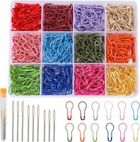 Épingles à ampoule de sécurité en métal calebasse Crochet marqueurs de point tricot crochet accessoires bricolage projet boîte de rangement couture