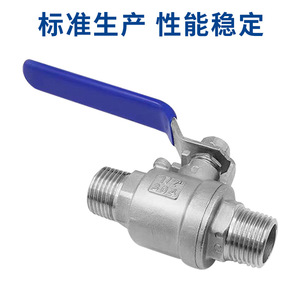 Stainless Steel Ball Valve 1/2 In Male Thread Water Control For Plumbing Systems - Product Image 3