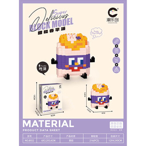 Blocs de construction en forme de gâteau, briques miniatures, ensembles de jouets pour enfants, filles de 6 à 10 ans, <span class=keywords><strong>jeu</strong></span> de puzzle, cadeau pour enfant - Product Image 5