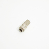 Raccord rapide pneumatique universel 1/4 de pouce, type européen, plaqué laiton, filetages BSPP/BSPT/NPT, personnalisable OEM, 0-150 psi, outils de travail