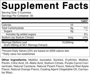 Gomitas de Moringa naturales Superfood Moringa Gummy Moringa Suplemento Distribuidores de suplementos al por mayor - Product Image 2