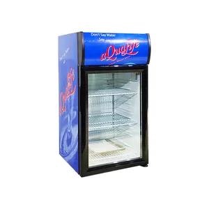 Meisda SC52B LED 조명 미니 냉장고 단일 온도 음료 디스플레이 쿨러 미국에서 인기