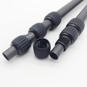 Longitud personalizada 3K fibra de carbono telescópica soporte poste de micrófono Boom Pole - Product Image 4