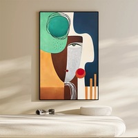 Œuvre d'art moderne pour l'hôtellerie, peinture à l'huile texturée de style abstrait, faite à la main, sur toile, nouveau design, pour hôtel, bureau