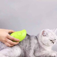 Usine sec humide chat vapeur brosse Silicone outil de Massage brosses pour animaux de compagnie auto-nettoyant chat vapeur brosse