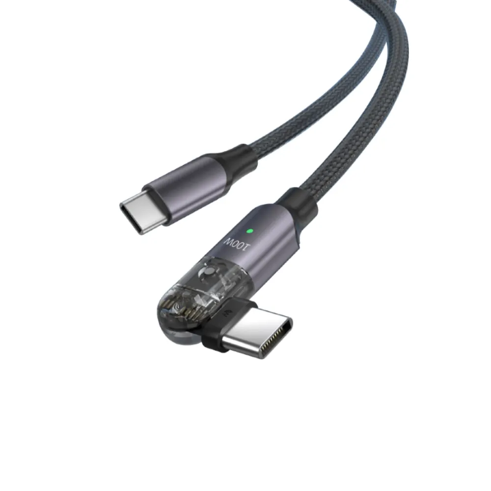 180 תואר Usb כבל טעינה מהירה טלפון סלולרי מגנטי מטען USB C מגנט כבל