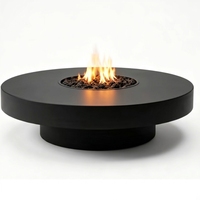 Ensemble de table brasero au propane sur mesure avec couvercle de réservoir, en acier, 50 000 BTU, résistant aux intempéries, autoportant, Lava