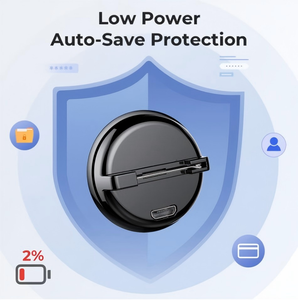 Mini Grabadora de Voz Digital Portátil con Clip, Activación por Voz, Tipo Pin - Product Image 5