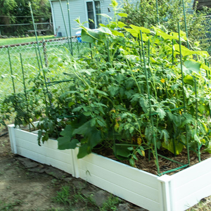 Maceta decorativa impermeable para exteriores, caja de jardín de plástico de <span class=keywords><strong>Pvc</strong></span>, cama de jardín elevada, macetas de jardín, macetas para exteriores, precio barato - Product Image 1