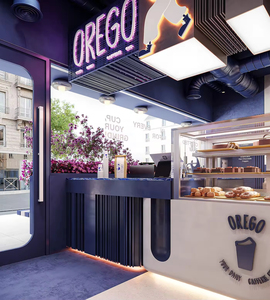 Mostrador de Alta Calidad para Cafetería, Diseño Interior para Bar de Jugos, Vitrina para Bar de Té de Burbujas, Mueble Comercial para Bar - Product Image 5