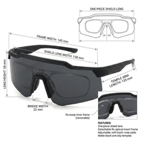Lunettes de soleil de cyclisme, lunettes de sport, lunettes de soleil pour hommes et femmes, pour la conduite en extérieur et le vélo