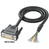 Cable conector Db9 Db15 Db25, Cable de enchufe macho hembra de grado Industrial, Cable de señal blindado, línea de puerto serie Com Rs232 de 9/15/25 pines