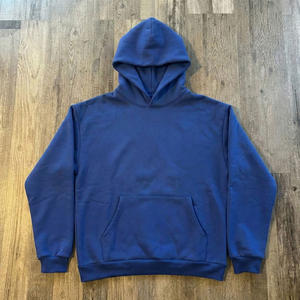 Dropshipping Best Quality Baggy <b>Thick</b> Mens Cropped Hoodies with No String Blank <b>Fleece</b> 100% Cotton Crop Heavyweight Hoodie - Product Image 1