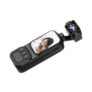 Cámara Corporal 2K con Micrófono Externo, Mini Cámara de Video y Audio de Bolsillo 270 °   Cámara Giratoria <span class=keywords><strong>para</strong></span> Deportes al Aire Libre, Ciclismo, Viajes y Vlogging - Product Image 4