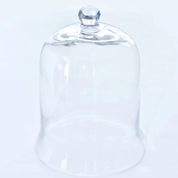 Cloche en verre transparente faite à la main, économique, pour terrariums, plantes, bibelots, gâteaux, présentoir cloche en verre pour mariage