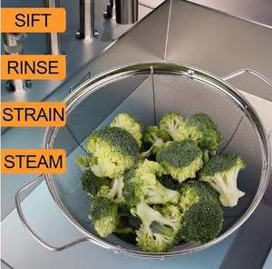 Hot Selling Product Metalen Keuken Zeef Vergiet Zeven Multi-Size Roestvrijstalen Gaas Vergiet Zeef Zeef Handvat - Product Image 4