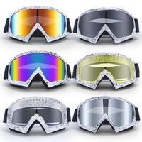 Masque de protection rétro pour cyclisme et moto avec lentille anti-vent, anti-poussière, pour le ski et le cross-country, compatible avec les casques, pour hommes et femmes