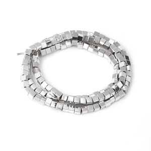 ゴールド ストーン ビーズ メッキ ヘマタイト スクエア＆ハート ビーズ 縦穴 ルースストーン ブレスレット DIY ジュエリー製作向け - Product Image 6