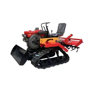 Agricultural Machinery Farm Tractor Tracked Diesel Rotary Tiller Mini Tractor Equipment