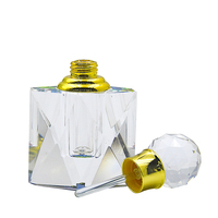Flacon de parfum à l'huile d'oud arabe de luxe de 3 ml avec compte-gouttes, bâtonnet en verre et boîte