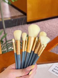 Professional Premium 10pcs Synthetic <b>Makeup</b> Brush <b>Set</b> Foundation Concealer Powder Blush Eyebrow Fan Brush Travel Friendly - Product Image 5