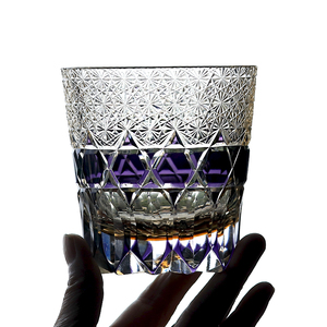 Verre à whisky en cristal violet taillé à la main 320 ml, verres à whisky, verres à cocktail, verres à vodka, verres à bière, verres à boire dans un coffret cadeau - Product Image 3