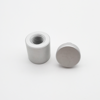 Wall Mounted Aluminium Sign Standoffs 25x25mm Satin Silver Anodized Finish Walron WAF-2525-ST Model 5mm Thickness Fasteners