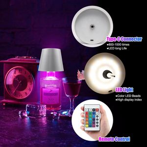Lampe LED d'ambiance RGB sans fil à insérer dans une bouteille de vin, lampe de table portable, rechargeable sans fil, veilleuse pour la maison, le restaurant, le bar - Product Image 4