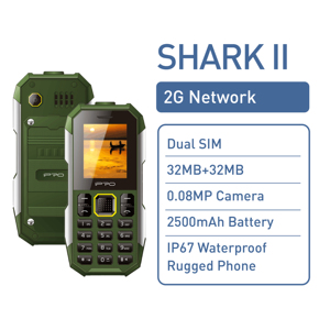 Nouveau débloqué 2 pouces écran IP67 étanche fonction téléphone 2500mAh industrie de la construction téléphone <span class=keywords><strong>robuste</strong></span> professionnel - Product Image 1